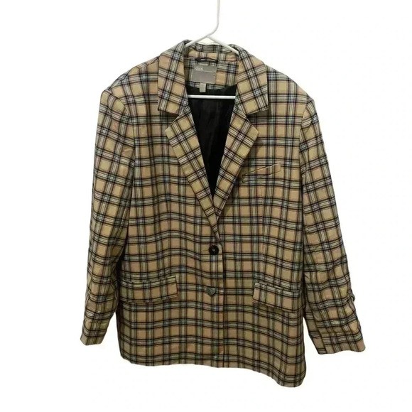 ASOS Dad Suit Blazer Plaid Size 14 - Picture 1 of 5